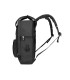 Cartera antartik mochila 2 asas y bolsillos exteriores negro 300x115x390 mm