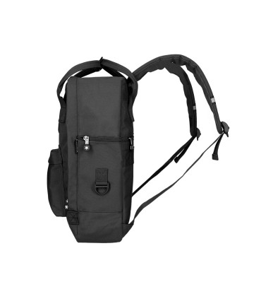 Cartera antartik mochila 2 asas y bolsillos exteriores negro 300x115x390 mm