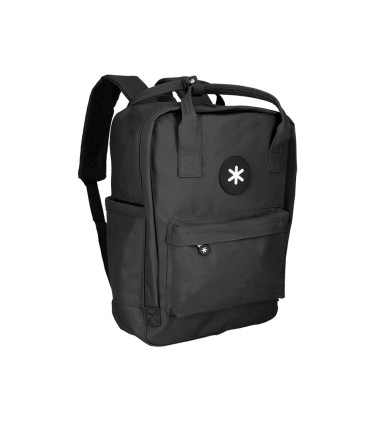 Cartera antartik mochila 2 asas y bolsillos exteriores negro 300x115x390 mm