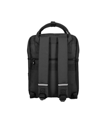 Cartera antartik mochila 2 asas y bolsillos exteriores negro 300x115x390 mm