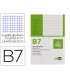 Bloc notas liderpapel cuadro 4mm b7 80 hojas 60g m2 perforado