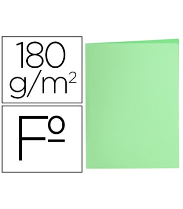 Subcarpeta liderpapel folio verde pastel 180g m2