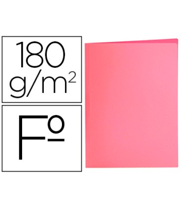 Subcarpeta liderpapel folio rosa pastel 180g m2