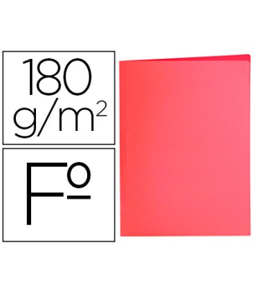 Subcarpeta liderpapel folio rojo pastel 180g m2