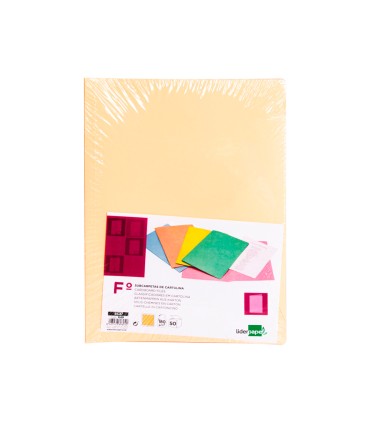 Subcarpeta liderpapel folio naranja pastel 180g m2