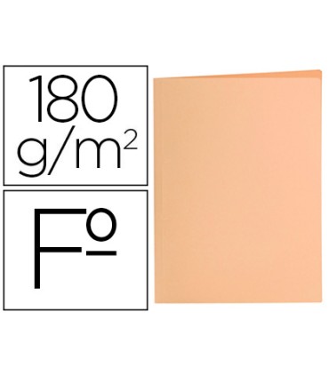 Subcarpeta liderpapel folio naranja pastel 180g m2