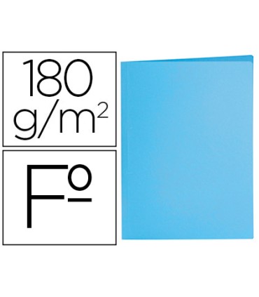 Subcarpeta liderpapel folio azul pastel 180g m2