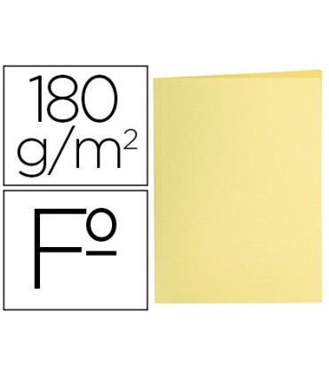 Subcarpeta liderpapel folio amarillo pastel 180g m2