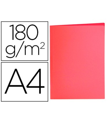 Subcarpeta liderpapel a4 rojo pastel 180g m2