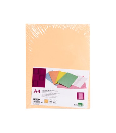 Subcarpeta liderpapel a4 naranja pastel 180g m2