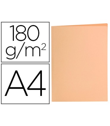 Subcarpeta liderpapel a4 naranja pastel 180g m2