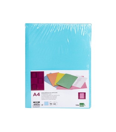 Subcarpeta liderpapel a4 azul pastel 180g m2