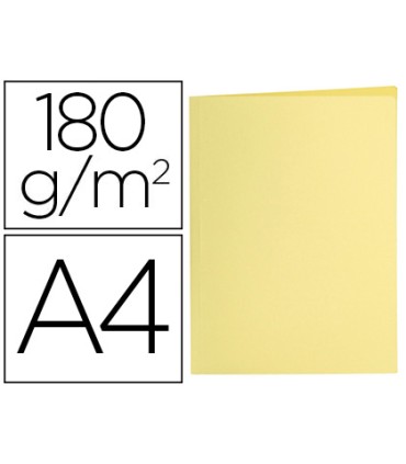 Subcarpeta liderpapel a4 amarillo pastel 180g m2