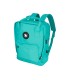 Cartera antartik mochila 2 asas y bolsillos exteriores menta 300x115x390 mm