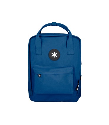 Cartera antartik mochila 2 asas y bolsillos exteriores azul 300x115x390 mm