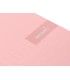 Cuaderno espiral liderpapel a4 micro crafty tapa forrada 120h 90 gr cuadro 5 mm 5 bandas 4 colores color rosa