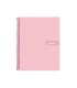 Cuaderno espiral liderpapel a4 micro crafty tapa forrada 120h 90 gr cuadro 5 mm 5 bandas 4 colores color rosa