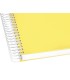 Cuaderno espiral liderpapel a4 micro crafty tapa forrada 120h 90gr cuadro 5mm 5 bandas 4 taladros color amarillo