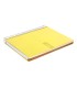 Cuaderno espiral liderpapel a4 micro crafty tapa forrada 120h 90gr cuadro 5mm 5 bandas 4 taladros color amarillo