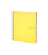 Cuaderno espiral liderpapel a4 micro crafty tapa forrada 120h 90gr cuadro 5mm 5 bandas 4 taladros color amarillo