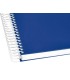 Cuaderno espiral liderpapel a4 micro crafty tapa forrada 120h 90 gr cuadro 5 mm 5 bandas 4 colores color azul