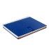 Cuaderno espiral liderpapel a4 micro crafty tapa forrada 120h 90 gr cuadro 5 mm 5 bandas 4 colores color azul