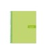 Cuaderno espiral liderpapel a4 micro crafty tapa forrada 120h 90 gr cuadro 5 mm 5 bandas 4 colores color verde