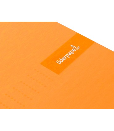 Cuaderno espiral liderpapel a4 micro crafty tapa forrada 120h 90 gr cuadro 5 mm 5 bandas 4 colores color naranja