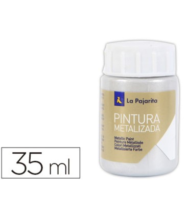 Pintura metalizada la pajarita plata 35 ml