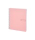 Cuaderno espiral liderpapel a4 crafty tapa forrada 80h 90 gr cuadro 4mm con margen color rosa