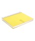 Cuaderno espiral liderpapel a4 crafty tapa forrada 80h 90 gr cuadro 4mm con margen color amarillo