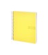 Cuaderno espiral liderpapel a4 crafty tapa forrada 80h 90 gr cuadro 4mm con margen color amarillo