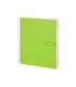 Cuaderno espiral liderpapel a4 crafty tapa forrada 80h 90 gr cuadro 4mm con margen color verde