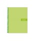 Cuaderno espiral liderpapel a4 crafty tapa forrada 80h 90 gr cuadro 4mm con margen color verde