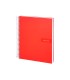 Cuaderno espiral liderpapel a4 crafty tapa forrada 80h 90 gr cuadro 4mm con margen color roja