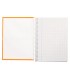 Cuaderno espiral liderpapel a4 crafty tapa forrada 80h 90 gr cuadro 4mm con margen color naranja