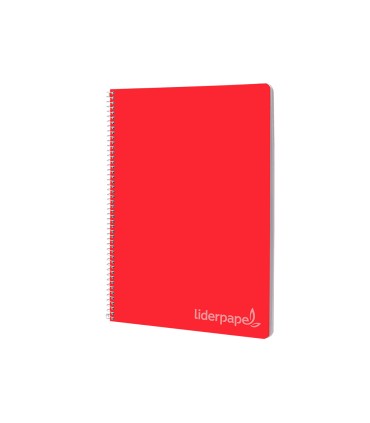 Cuaderno espiral liderpapel folio witty tapa dura 80h 75gr rayado montessori 5mm colores surtidos