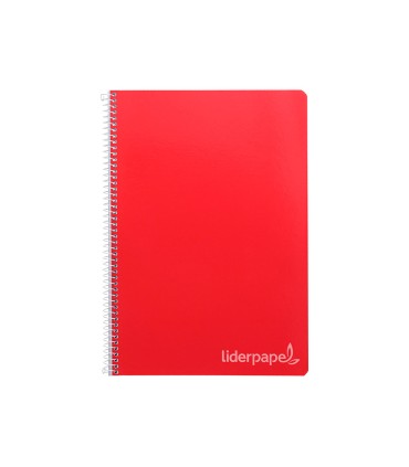 Cuaderno espiral liderpapel folio witty tapa dura 80h 75gr rayado montessori 5mm colores surtidos