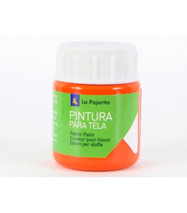 Pintura para tela la pajarita anaranjado 25 ml