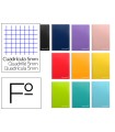 Cuaderno espiral liderpapel folio witty tapa dura 80h 75gr cuadro 5mm con margen colores surtidos