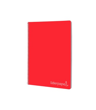 Cuaderno espiral liderpapel folio witty tapa dura 80h 75gr cuadro 3mm con margen colores surtidos