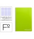 Cuaderno espiral liderpapel folio witty tapa dura 80h 75gr cuadro 4mm con margen color verde