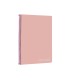 Cuaderno espiral liderpapel folio witty tapa dura 80h 75gr cuadro 4mm con margen color rosa