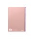 Cuaderno espiral liderpapel folio witty tapa dura 80h 75gr cuadro 4mm con margen color rosa