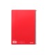 Cuaderno espiral liderpapel folio witty tapa dura 80h 75gr cuadro 4mm con margen color rojo