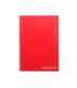 Cuaderno espiral liderpapel folio witty tapa dura 80h 75gr cuadro 4mm con margen color rojo