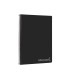 Cuaderno espiral liderpapel folio witty tapa dura 80h 75gr cuadro 4mm con margen color negro