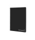 Cuaderno espiral liderpapel folio witty tapa dura 80h 75gr cuadro 4mm con margen color negro