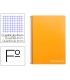 Cuaderno espiral liderpapel folio witty tapa dura 80h 75gr cuadro 4mm con margen color naranja