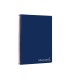 Cuaderno espiral liderpapel folio witty tapa dura 80h 75gr cuadro 4mm con margen color azul marino